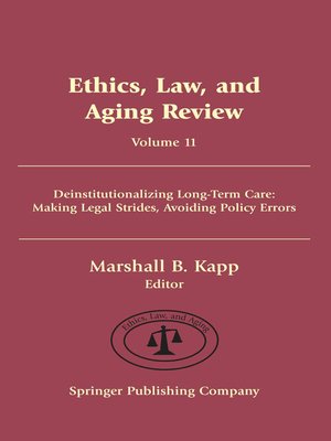 cover image of Ethics, Law, and Aging Review, Volume 11